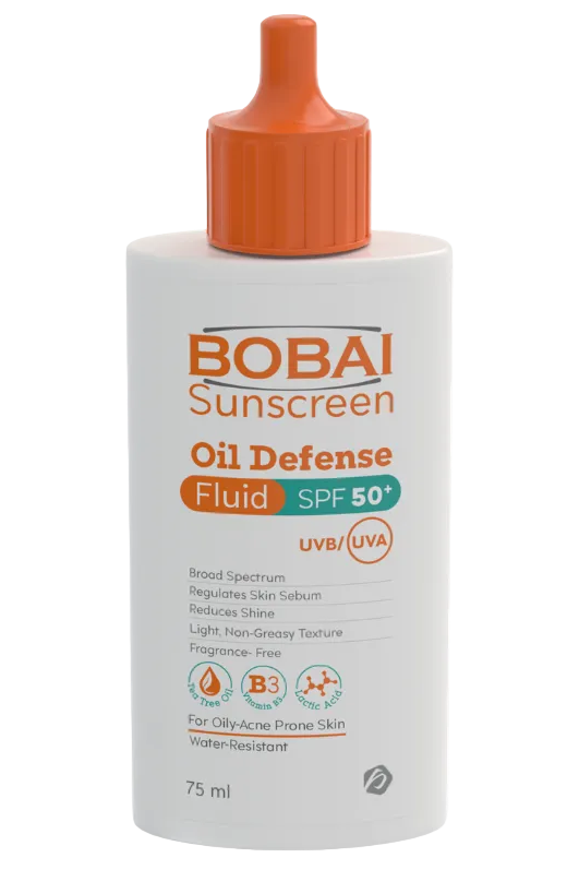 بوباي اويل ديفينس فلويد SPF 50+ لحماية البشرة الدهنية والمعرضة للحبوب من الشمس 75 مل - Bobai