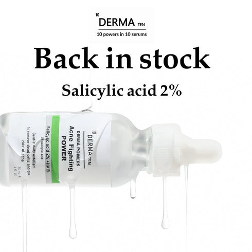 ديرما تن سيروم سالسليك اسيد لعلاج الحبوب و الرؤوس السوداء 30 مل - derma 10