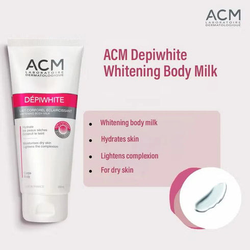 ايه سي ام ديبيوايت بادي ميلك لتفتيح وترطيب الجسم 200 مل - ACM