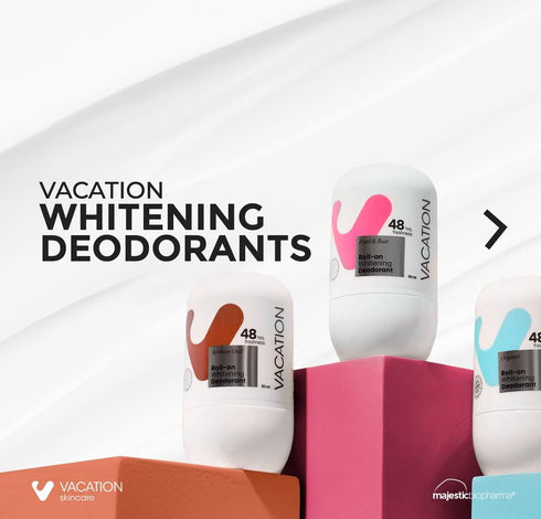 فاكيشن مزيل العرق للتبيض باللؤلؤة و الورد 50 مل - Vacation