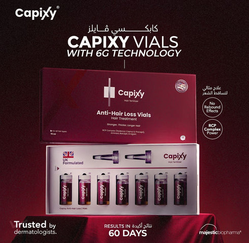 كابكسى امبولات لعلاج تساقط الشعر و تحفيز نمو البصيلات 70 مل - Capixy