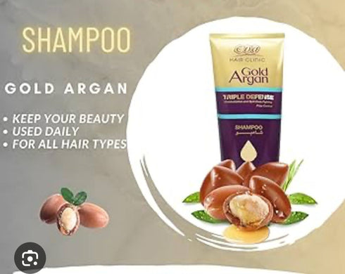 Eva Hair Clinic Gold Argan Hair Shampoo 230 ml