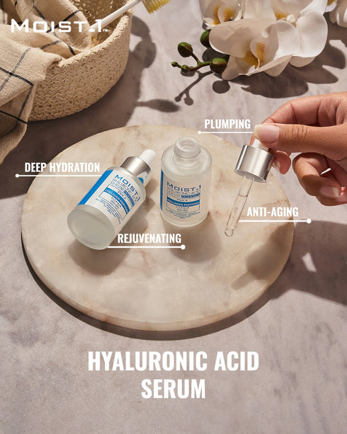 مويست وان سيروم للبشرة بحمض الهيالورونيك اسيد 30 لترطيب عميق و لتقليل الخطوط الرفيعة حول العين والفم والجبهة مل - Moist 1