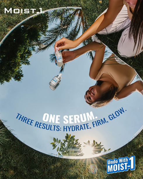 مويست وان سيروم للبشرة بحمض الهيالورونيك اسيد 30 لترطيب عميق و لتقليل الخطوط الرفيعة حول العين والفم والجبهة مل - Moist 1