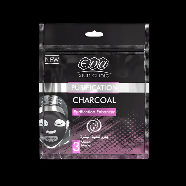 ايفا سكين كلينيك قناع بالفحم لتنقية البشرة ( 3 شيت ) – Eva