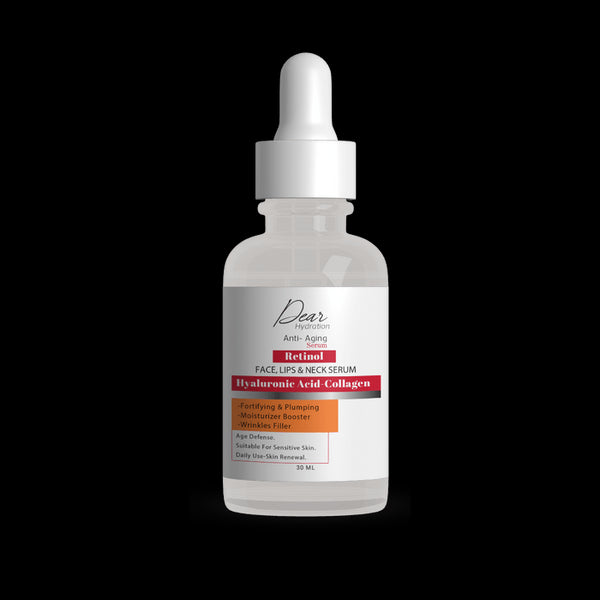 دير سيروم ريتينول محارب التجاعيد بالهيالورونيك اسيد والكولاجين 30 مل - Dear