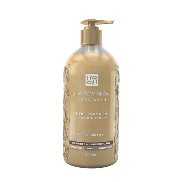 سكين ناو بلوم بودي واش برائحة جوز الهند والفانيليا لتنظيف وترطيب الجسم 500 مل - Skin Now