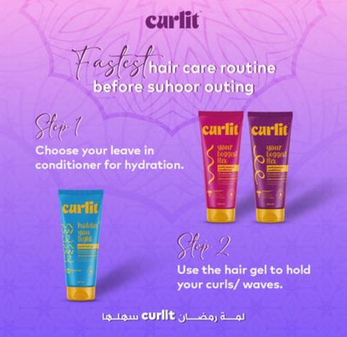 بلسم كيرليت ليف ان للشعر المموج 200 مل - Curlit