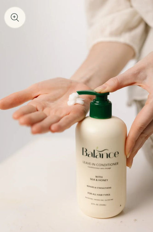 بالانس بلسم ليف ان يغذي و يرطب الشعر بالعسل وبروتينات الحرير لجميع انواع الشعر 355 مل - Balance