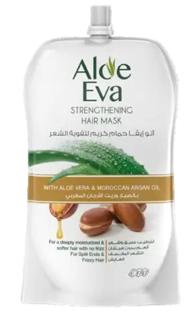 ألو ايفا حمام كريم للشعر بخلاصة الصبار وزيت الأرغان المغربي لتقوية الشعر 250 جم - Eva