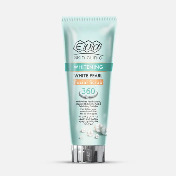 Eva Skin Clinic White Pearl Exfoliator for Face Brightening with White Pearl Extract - 100 ml -Eva