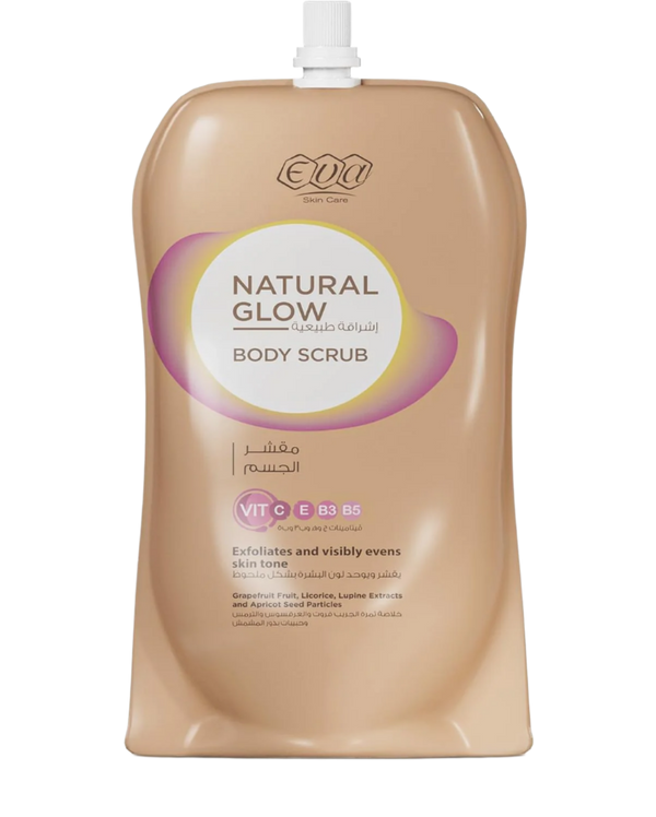 ايفا سكين كير مقشر الجسم ناتشورال جلو لتنعيم وتوحيد لون البشرة 250 جم - Eva Skin Care
