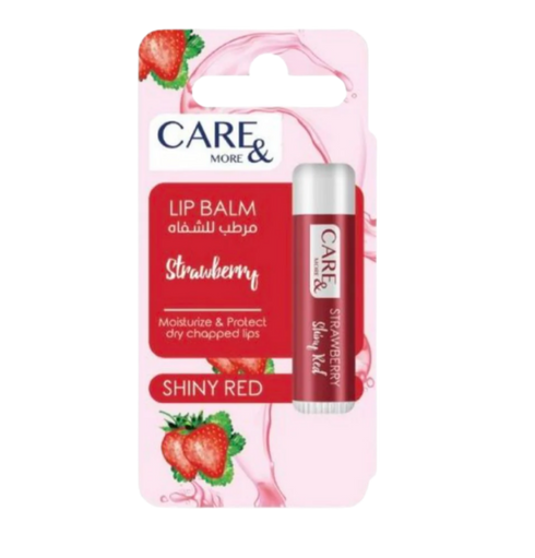 كير اند مور مرطب شفاه برائحة الفراولة 4 جم - Care & More