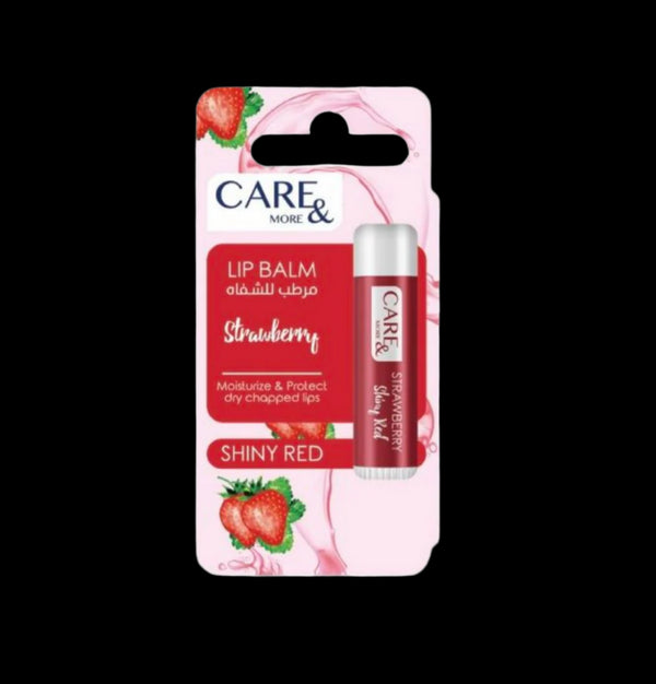 كير اند مور مرطب شفاه برائحة الفراولة 4 جم - Care & More