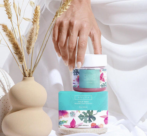 افوفا شمع بارد لازالة الشعر برائحة الزهور 228 جم - Avuva