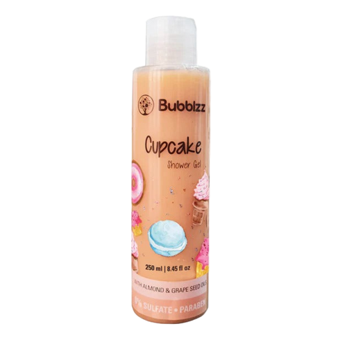 بابلز شاور جل للاستحمام برائحة الكب كيك 250 مل - Bubblzz