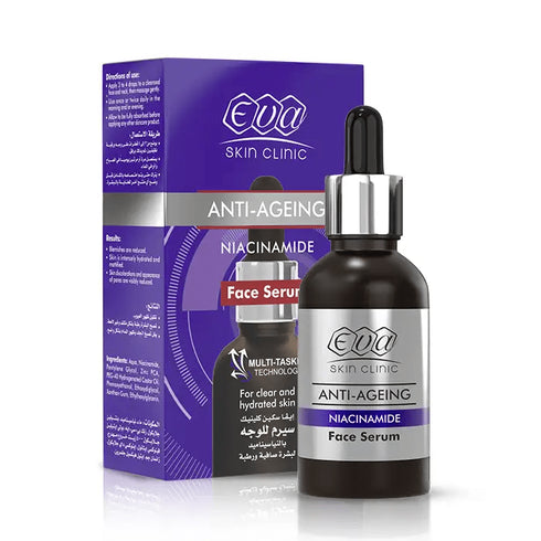 ايفا سيروم نياسيناميد 10% + زنك 1% لتنظيم افراز الدهون فى البشرة 30 مل - Eva