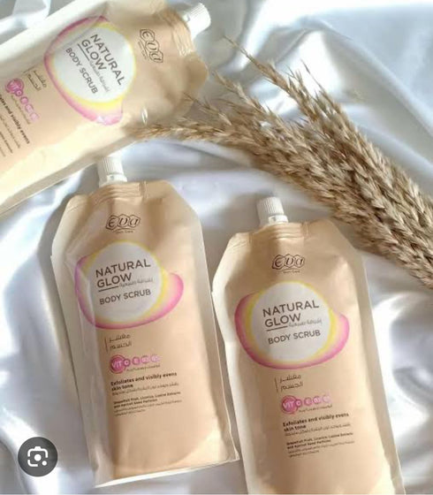 ايفا سكين كير مقشر الجسم ناتشورال جلو لتنعيم وتوحيد لون البشرة 250 جم - Eva Skin Care