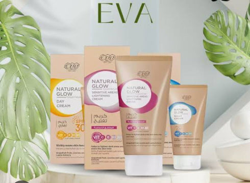 ايفا سكين كير كريم تفتيح المناطق الحساسة ﺇشراقة طبيعية 50 جم - Eva