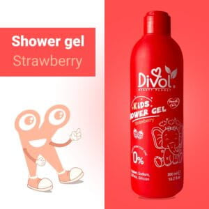 ديفول شاور جل للأطفال برائحة الفراولة 300 مل - Divol