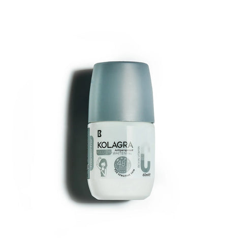 كولاجرا رول اون بدون عطر لتفتيح الابط والحماية من التعرق للبشرة الحساسة 60 مل - Kolagra
