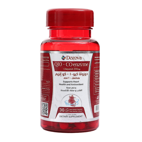 دوزوفا إنزيم كيو10 (يوبيكوينول) 200 ملغ لدعم صحة القلب وإنتاج الطاقة | 30 قرص - Dozova