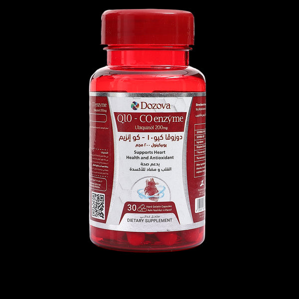 دوزوفا إنزيم كيو10 (يوبيكوينول) 200 ملغ لدعم صحة القلب وإنتاج الطاقة | 30 قرص - Dozova