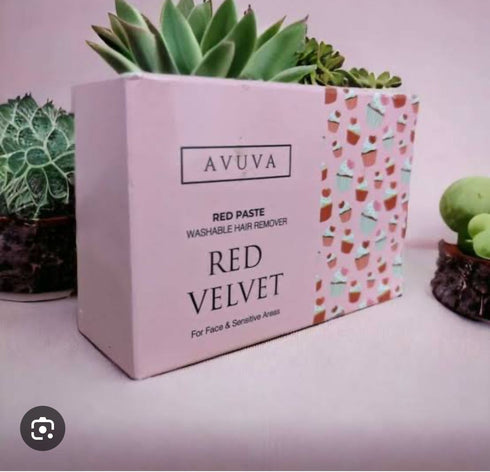 Avuva white paste for hair removal red velvet 100 gm - Avuva