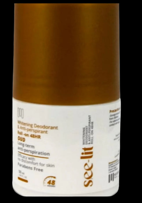 سى ليت مزيل العرق للتفتيح برائحة العود 50 مل - See lit