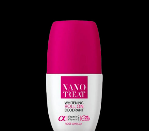 نانوتريت مزيل العرق - خالي من الألومنيوم والبارابين - برائحة الورد و الفانيليا 50 مل - Nanotreat