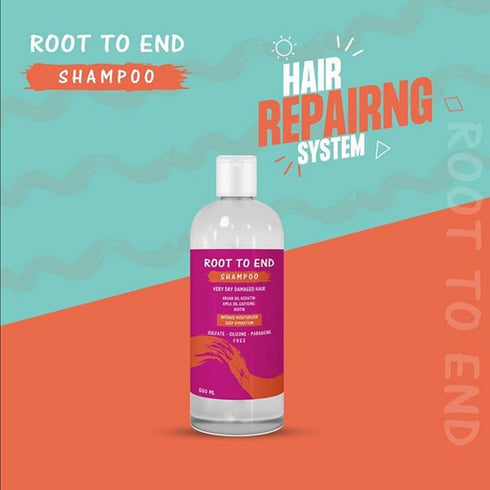 روت تو اند شامبو لترميم الشعر الجاف و التالف 500 مل - Root to end