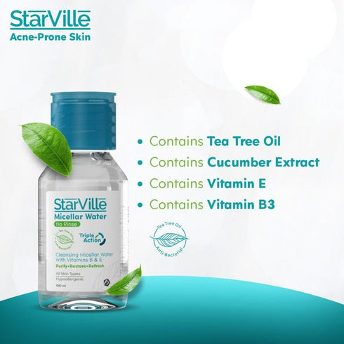 ستارفيل ماء ميسيلار ثلاثي المفعول 200 مل - Starville