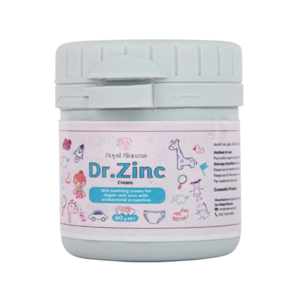 سكينزا دكتور زنك كريم طبيعي لتخفيف الطفح الجلدي مع خصائص مضادة للبكتيريا (من دوزوفا) 60 جم - Skinzza
