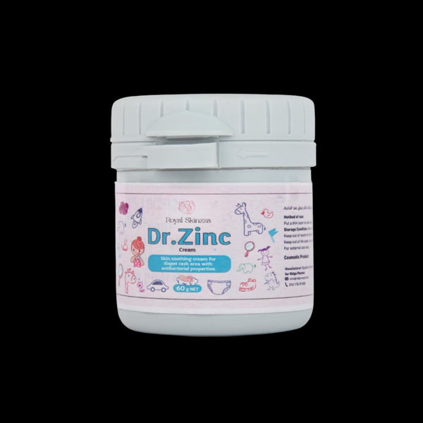 سكينزا دكتور زنك كريم طبيعي لتخفيف الطفح الجلدي مع خصائص مضادة للبكتيريا 60 جم - Skinzza